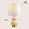 Jonathan Y Daphne 20 in. Contemporary Transitional Metal/Glass Ribbed Gourd LED Table Lamp, Ivory/Brass Gold JYL1099G - alternate 7