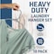Lifemaster Heavy-Duty Plastic Hangers, Non-Slip, Space-Saving, Holds 5 lbs, Gray, 10PK LMPLCGRY10 - alternate 5