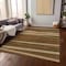 Homeroots 10' X 14' Brown Copper And Beige Striped Washable Indoor Outdoor Area Rug 597360 - alternate 6