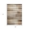 Homeroots 9' X 12' Brown And Ivory Striped Washable Indoor Outdoor Area Rug 630979 - alternate 6