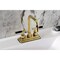 Kingston Brass Double-Handle 4" Centerset Bathroom Faucet with Brass Pop-Up, Polished Brass KS6642CKL - alternate 3
