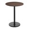 Flash Furniture 36" Round Tabletop, Seamless Surface Technology, Dark Brown with 24" Black Round Bar Height Base ST-RD36-WBR-TR24B-GG - alternate 1