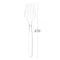 Smarty Had A Party Clear Disposable Plastic Serving Forks (150 Forks), 150PK 2651-CASE - alternate 8