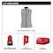 Milwaukee Tool Axis Heated Vest, Polyester, 2 to 8 hours Heating Time, 3 Heat Settings, Gray, XL F300G-21XL - alternate 14