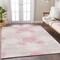 Homeroots 9' X 12' Pink Gray And Ivory Geometric Washable Indoor Outdoor Area Rug 593616 - alternate 6