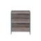 Homeroots 30" Gray Glass and Wood Two Tier Etagere Bookcase 286412 - alternate 5