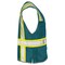 Dome75 Hi-Vis Safety Vest 2X/3X Class Non-ANSI/Enhanced Visibility , Zipper 6 Pockets, 2 Mic Tab DV2183 - alternate 6