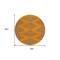 Homeroots 8' Orange And Blue Round Geometric Washable Indoor Outdoor Area Rug 598766 - alternate 7