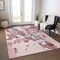 Homeroots 10' X 14' Pink And Gray Abstract Washable Indoor Outdoor Area Rug 599597 - alternate 7