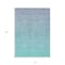 Homeroots 10' X 14' Sky Blue And Teal Blue Ombre Washable Indoor Outdoor Area Rug 588989 - alternate 8