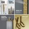 Vigo 39 in. H x 4 in. W 2-Jet Shower Panel System with Round Head & Hand Shower Wand, Matte Brushed Gold VG08016MG - alternate 6
