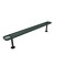 Mytcoat 8ft Outdoor Bench without Back, Surface Mount, Green, Expanded Metal, Textured Coating 804322 - alternate 1