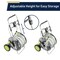 Kings County Tools Garden Hose Reel Cart w/ 100 ft 5/8in Water Hose & Nozzle Italian Made Portable Metal Holder GW68C02-07 - alternate 9