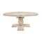 Homeroots 70" Brown Rounded Solid Wood Pedestal Base Dining Table 488691 - alternate 7