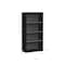 Homeroots 48" Black And Gray Distressed Wood Adjustable Four Tier Bookcase 333508 - alternate 3