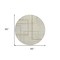 Homeroots 8' Beige Tan And Taupe Round Geometric Washable Indoor Outdoor Area Rug 588396 - alternate 6