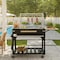 Koolmore 72 in. Argentine Santa Maria Charcoal and Wood Grill, Adjustable Outdoor BBQ, Black KM-OG-AW-72 - alternate 7