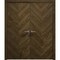 Sartodoors Interior Solid French Double Doors 36 x 80 inches, Ego 5005 Marble Oak, Wood Interior Solid Panel EGO5005DD-DMR-36 - alternate 1