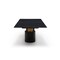 Homeroots 120" Black Marble Double Pedestal Base Dining Table 722444 - alternate 4