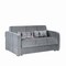 Homeroots 73" Gray Chenille Sleeper Sofa And Toss Pillows With Brown Legs 607125 - alternate 3