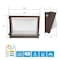 Cooper Lighting Halo WXP Wall Pack, 120/277 V, 60 W, LED Lamp, 7520 Lumens, 5000 K Color Temp, Aluminum Fixture WXPM80LSFSUNVDBZ - alternate 4