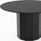 Homeroots 52" Black Solid Wood Pedestal Base Round Top Dining Table 721052 - alternate 4