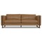 Homeroots 83" Brown Leather Sofa 641134 - alternate 1
