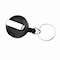 Sicurix Standard Round ID Badge Reel with Belt Clip & Key Ring, Black, 6PK 68874 - alternate 5