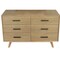 Homeroots 53" Walnut Solid Wood Six Drawer Double Dresser 473109 - alternate 6