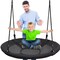 Serenelife 40 Inch Giant Outdoor Saucer Tree Swing with Hang Kit and Center Spinner SLSWNG102 - alternate 1