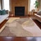Homeroots 10' X 14' Taupe And Beige Abstract Washable Indoor Outdoor Area Rug 630464 - alternate 5