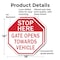 Signmission Stop Here Gate Opens Towards Vehicl, 18 inch X 18 inch, Plastic Sign, 2PK OC-P-2PACK-18-135 - alternate 7