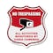 Signmission No Trespassing Shield Sign All Activitie, 12 Inch X 12 Inch, Plastic Sign SHI-P-12-421 - alternate 1