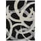 Homeroots 5' X 8' Black Ivory And Gray Abstract Washable Indoor Outdoor Area Rug 599107 - alternate 8