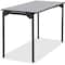 Iceberg Maxx Legroom Folding Table, Grey Top, Charcoal Frame, 24 in W x 42 in L x 29.5 in H 65807 - alternate 1