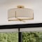 Vaxcel Surrey 18in W Natural Brass Mid-Century Modern Semi Flush Mount Ceiling Light C0277 - alternate 6
