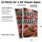 Signmission Meat Market, Plastic Signs Only 24 Inch x 36 Inch, Corrugated Plastic, 2PK CSB-2436-2PACK-Meat Market - alternate 2