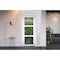 Vdomdoors Front Exterior Prehung FiberGlass Door Clear Glass See-through / Manux 8555 White Silk Clear Glass MANUX8555EXD-WS-W30+14 x H80+14-RH - alternate 6