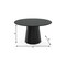 Homeroots 52" Black Solid Wood Pedestal Base Round Top Dining Table 721063 - alternate 5