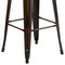 Flash Furniture 4PK 30"H Backless Distressed Copper Metal Barstool 4-ET-BT3503-30-COP-GG - alternate 10