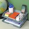 Acrimet Facility 2 Tier Letter Tray Side Load Letter Size Desktop File Organizer Plastic Solid Green 253.VO - alternate 4