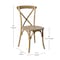 Flash Furniture Advantage Medium Natural With White Grain X-Back Chair X-BACK-MOWG - alternate 8