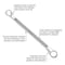 Sunex 5 Pc. Full Polish Metric Double Box Wrench Set 9950M - alternate 4