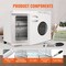 Vevor Hot Towel Warmer 23L Towel Warmer Cabinet with Two Stainless Steel Racks RTD-23A - alternate 5