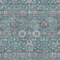 Homeroots 9' X 12' Teal Blue Gray And Charcoal Floral Washable Indoor Outdoor Area Rug 605441 - alternate 6