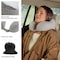 Home-Complete Travel Pillow Memory Foam Pillow with Washable Cover Neck Pillows for Sleeping, Gray HT-PILLOW2-GRY - alternate 6