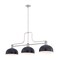 Z-Lite Melange Brushed Nickel 3 Light Billiard 725-3BN-D13MB - alternate 7