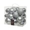 Decoris Silver Assorted Shatterproof Ornaments 9020740 - alternate 1