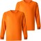 Protectx Long Sleeve T-Shirt, Polyester, Orange, M, 2 PK HV-L50CT190-OR-02-M - alternate 4