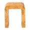 Bali & Pari Revelle Modern and Contemporary Natural Light Mappa Real Burl Wood End Table 249-13930-ZORO - alternate 7